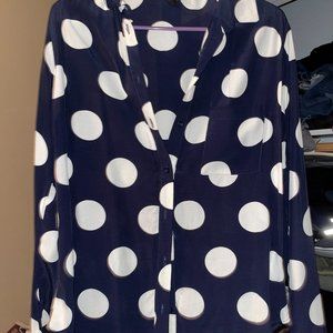 Topshop Polkadot Blouse